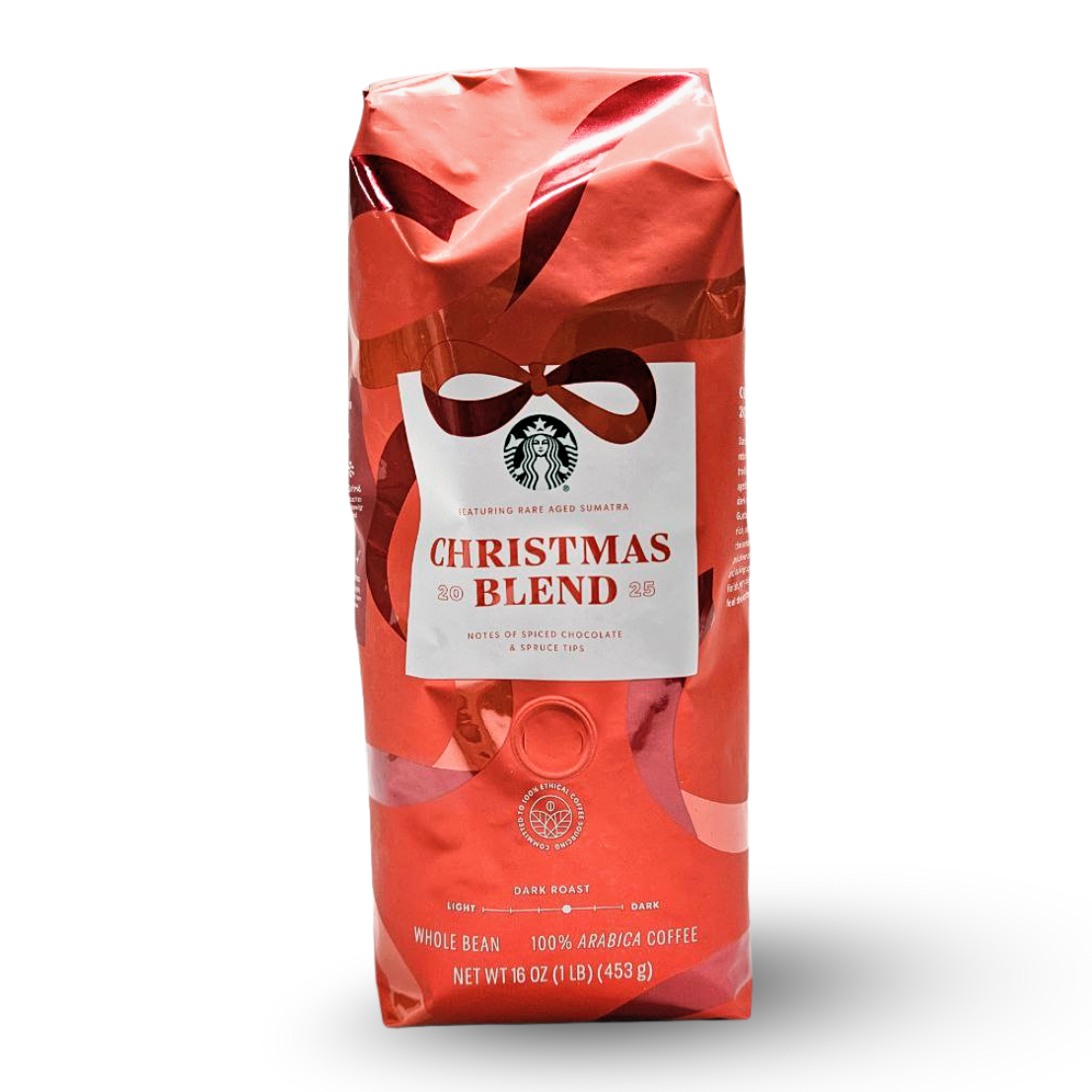 Starbucks Christmas Blend 2025 – Whole Bean Coffee (16 oz / 1 lb