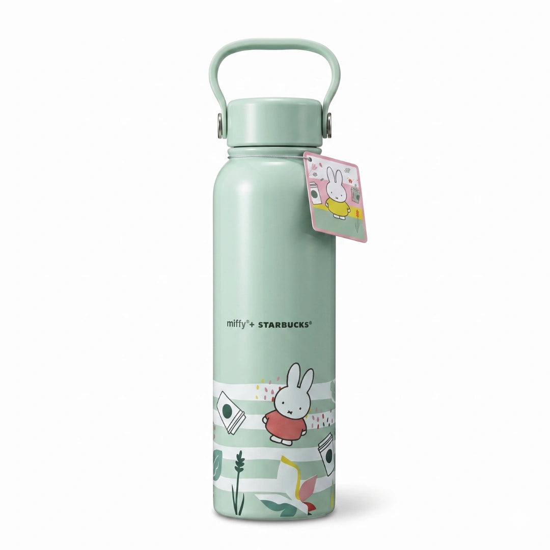 Starbucks x Miffy Stainless Steel Mint Green 27 oz Bottle with