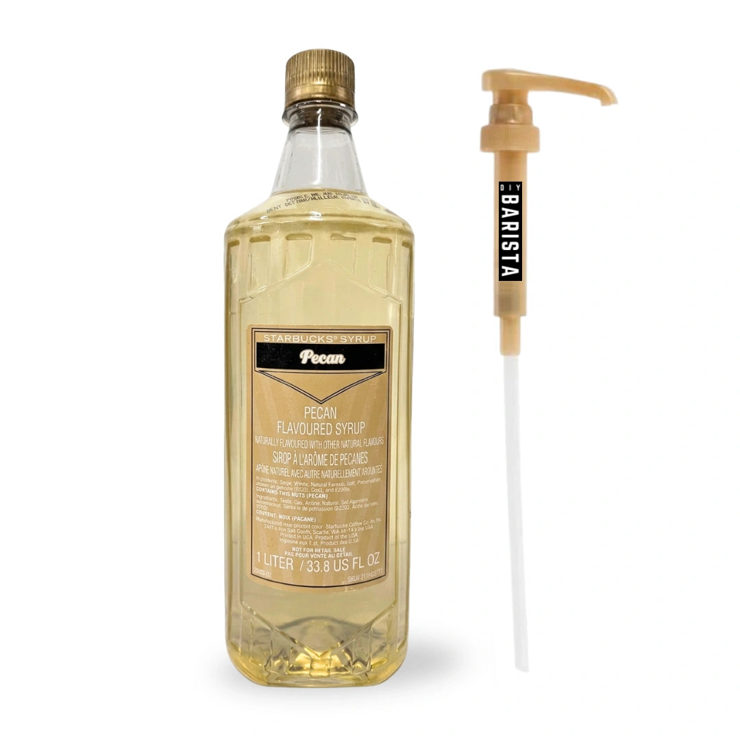 Starbucks Pecan Flavoured Syrup – 1L (with Pump) BB JAN 2026