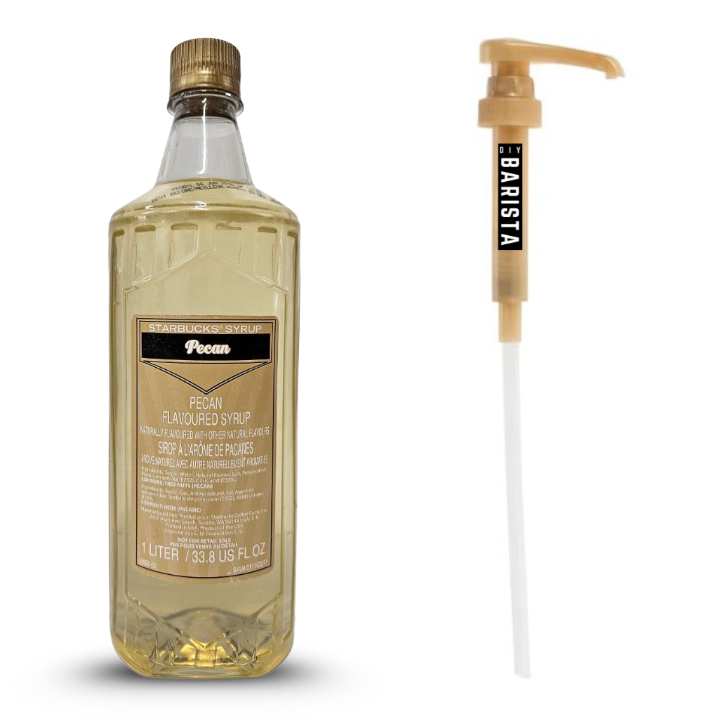 Starbucks Pecan Flavoured Syrup – 1L (with Pump) BB JAN 2026