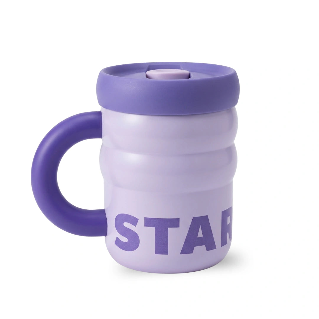 Starbucks Purple Chonky Travel Mug – 12 fl oz Insulated Coffee Cup with Handle & Lid