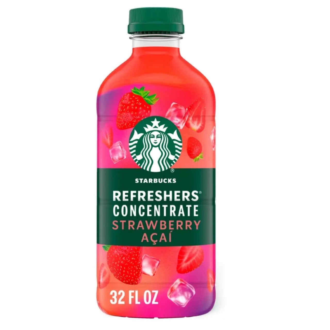 Starbucks Strawberry Açaí Refreshers Concentrate FRESH – 32 fl oz