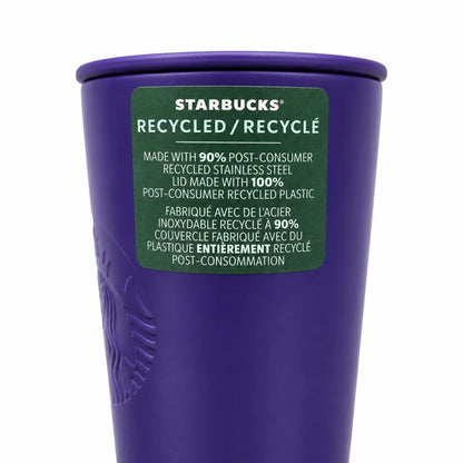 Starbucks 12 Oz Purple Recycled Tumbler