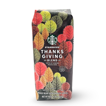 Starbucks Thanksgiving Blend 2025 – Whole Bean Coffee (16 oz / 1 lb)