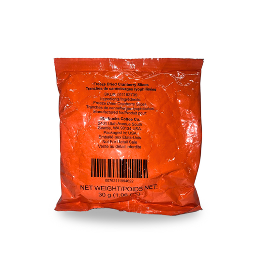 Starbucks Freeze-Dried Cranberry Slices 1oz
