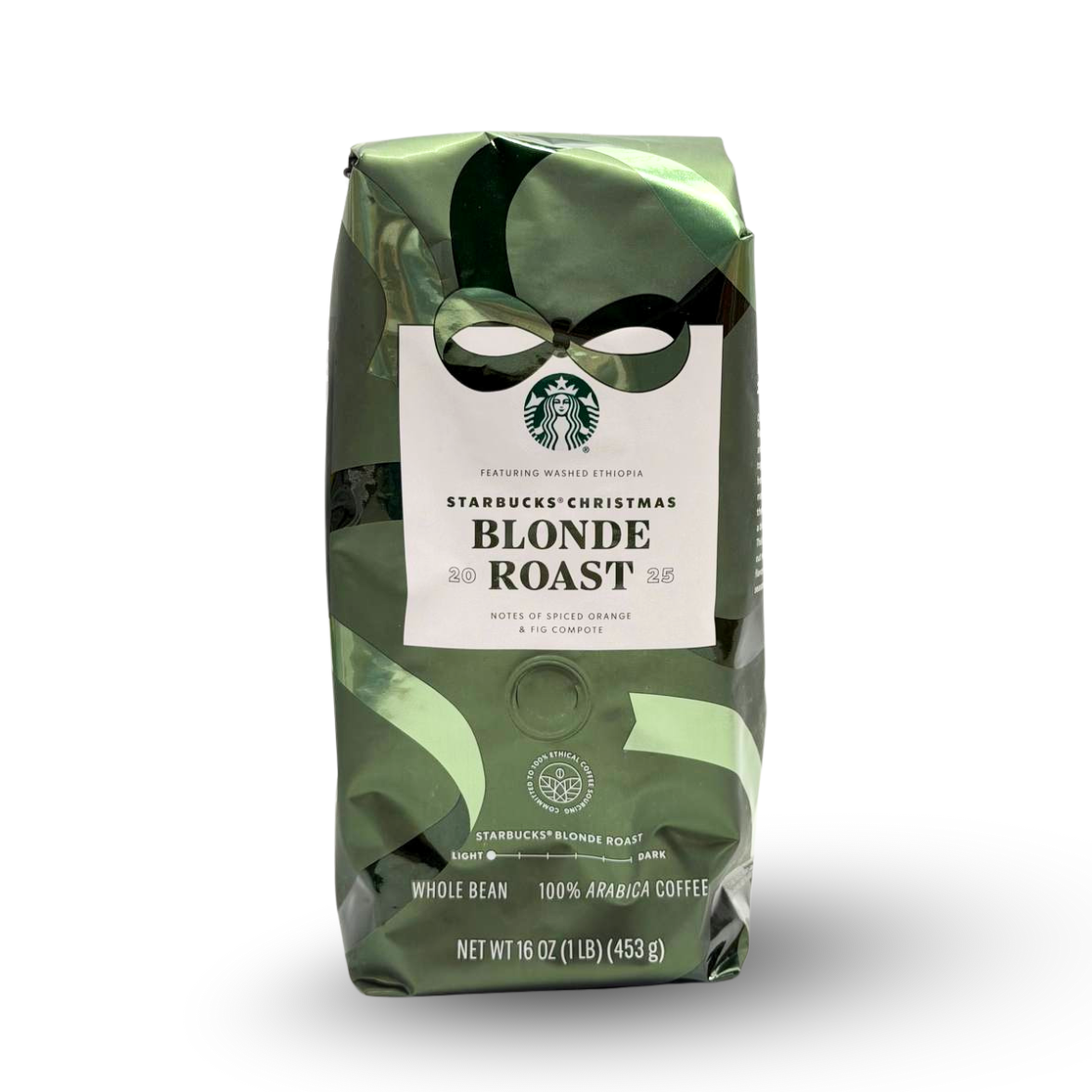 Starbucks Christmas Blonde Roast Whole Bean Coffee – 2025
