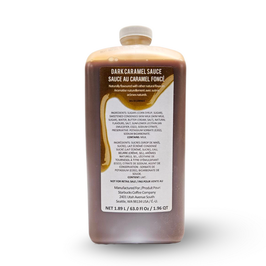 Starbucks Dark Caramel Sauce FRESH