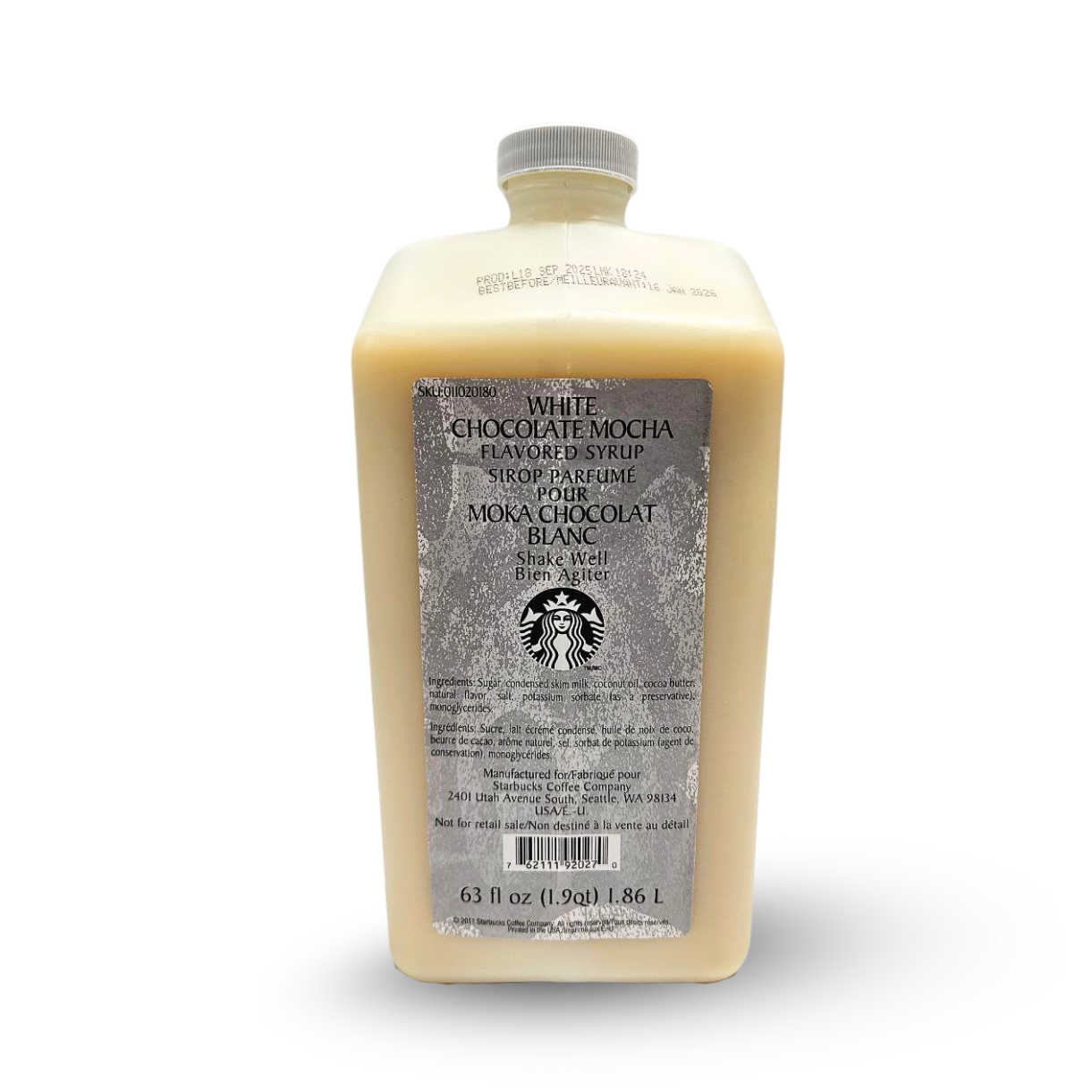Starbucks White Chocolate Mocha Sauce FRESH