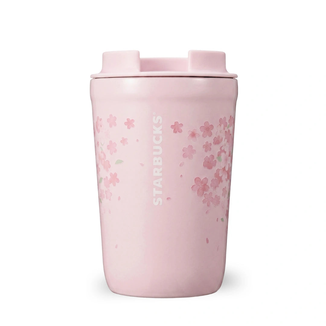 Starbucks 2026 Spring Collection Cherry Blossom Pink Stainless Tumbler – 12 oz