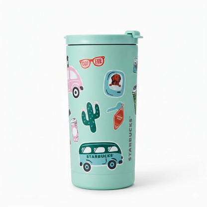 Starbucks Travel Sticker Mint Green Vacuum Insulated Tumbler – 16 Oz