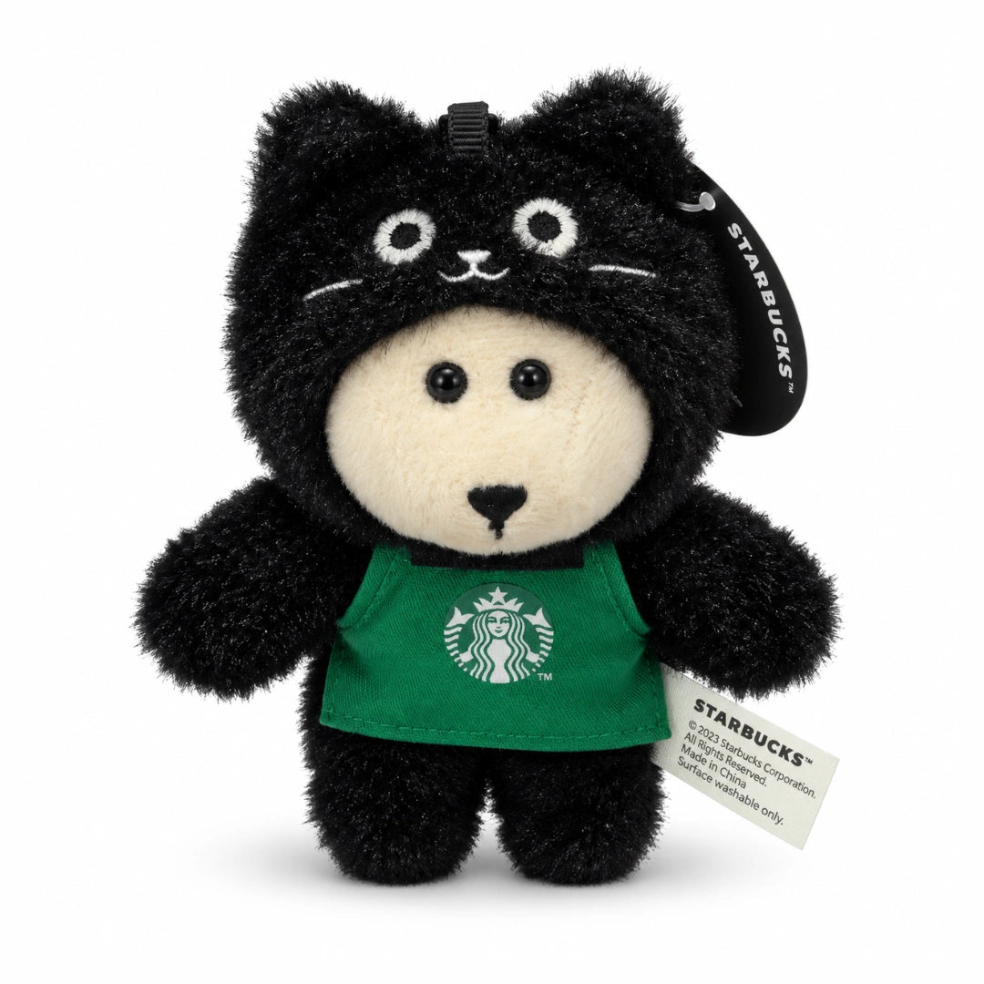 Starbucks Bearista Black Cat Plush Keychain – Limited Edition 2026