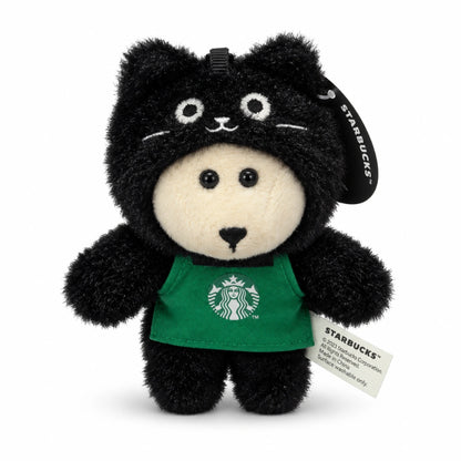 Starbucks Bearista Black Cat Plush Keychain – Limited Edition 2026