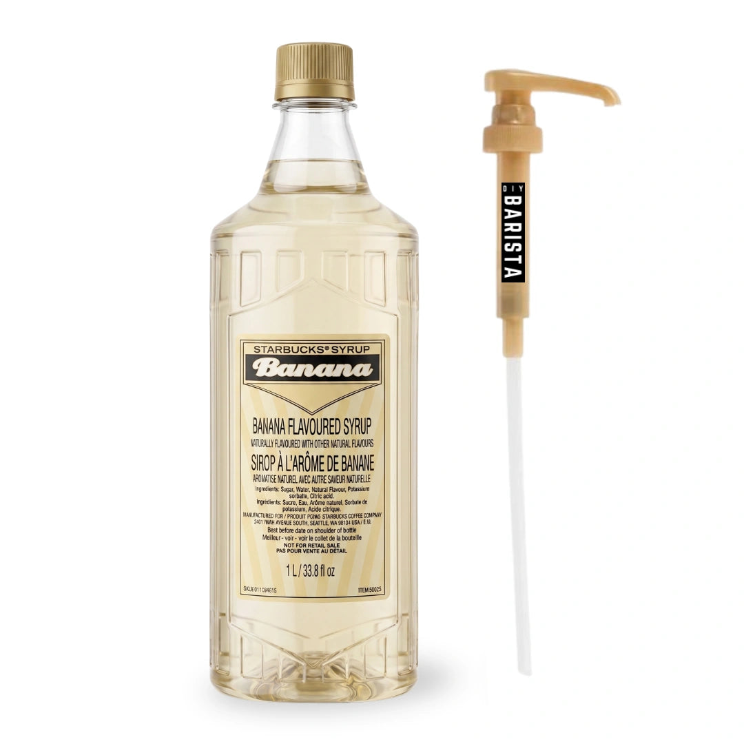 Starbucks Banana Flavoured Syrup with Pump – 1L (33.8 fl oz)