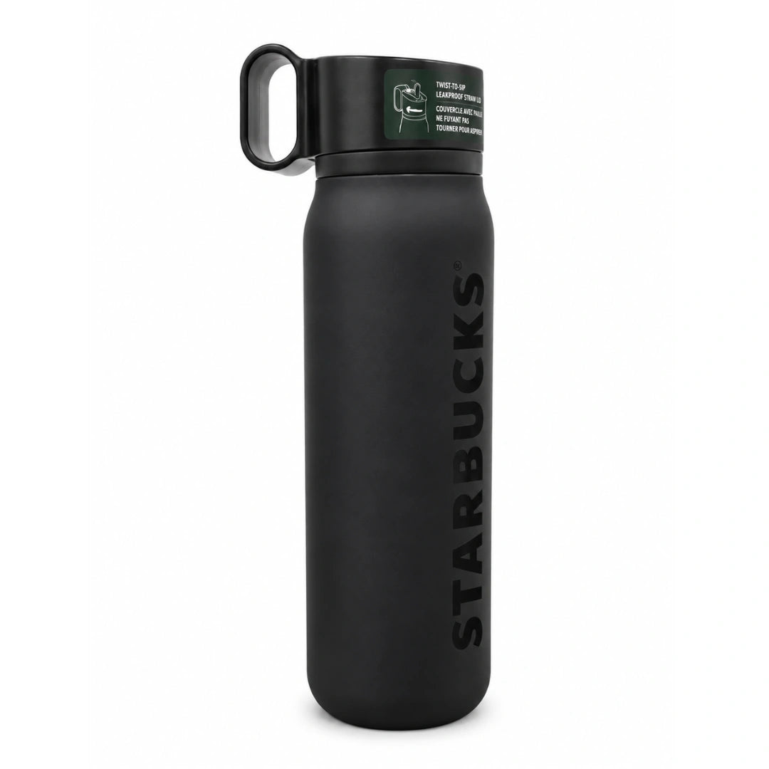 Starbucks Matte Black Insulated Water Bottle – 20 oz