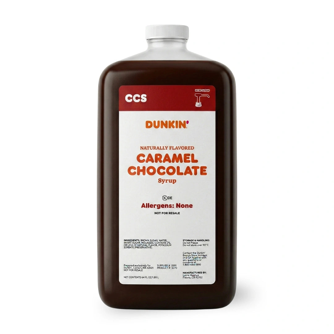 Dunkin’ Caramel Chocolate Syrup FRESH – 64 fl oz