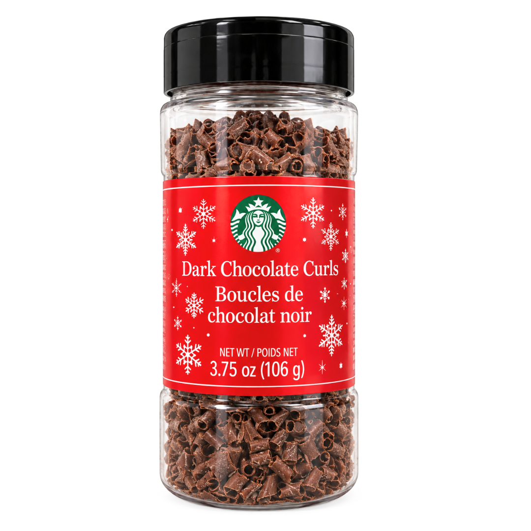 Starbucks Dark Chocolate Curls Topping FRESH