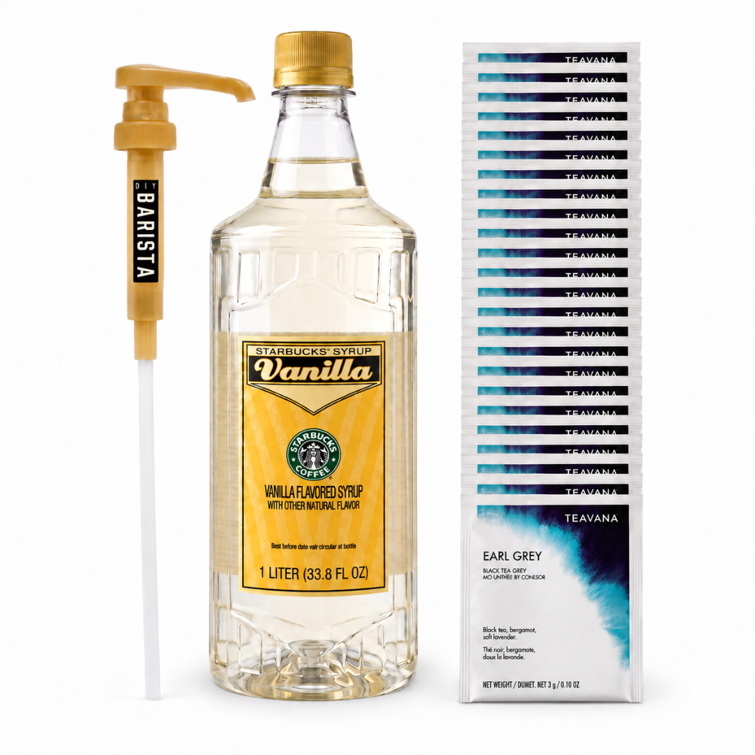 London Fog Bundle – Starbucks Vanilla Syrup + Starbucks Earl Grey Tea