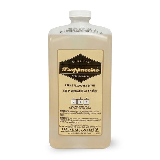 Starbucks Frappuccino Creme Syrup 1.86 L (63 fl oz / 1.96 qt)