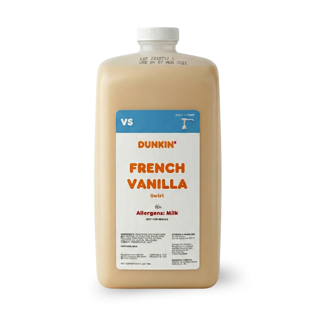 Dunkin’ French Vanilla Swirl FRESH – 64 fl oz (Half Gallon)
