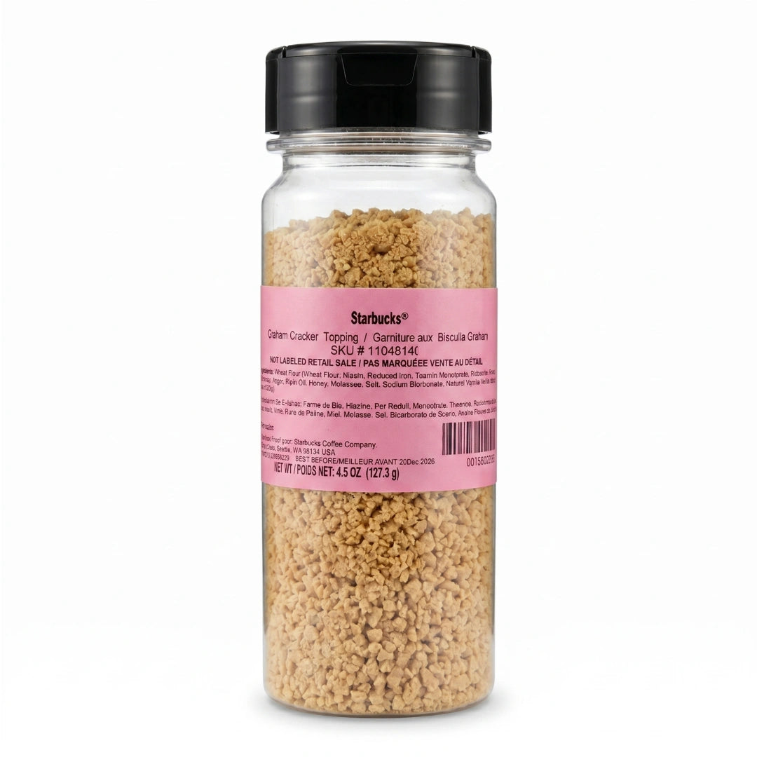 Starbucks Graham Cracker Topping – 4.5 Oz Crunchy Dessert & Beverage Garnish