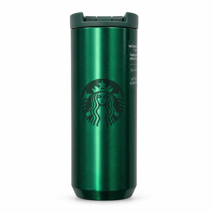 Starbucks Metallic Green Vacuum Insulated Tumbler – 12 oz