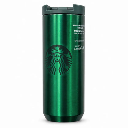 Starbucks Metallic Green Vacuum Insulated Tumbler – 12 oz