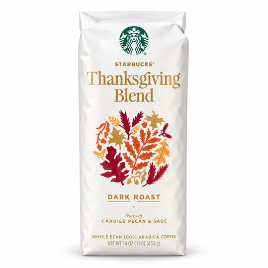 Starbucks Thanksgiving Blend 2026 – Whole Bean Coffee (16 oz / 1 lb)