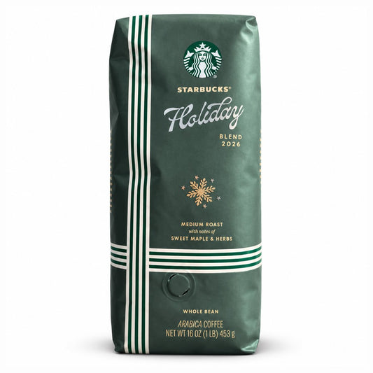 Starbucks Holiday Blend 2026 – Whole Bean Coffee (1LB)