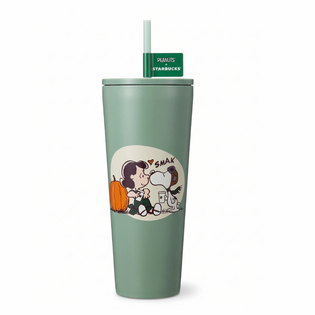 Peanuts x Starbucks Lucy & Snoopy Stainless Steel Cold Cup – Green
