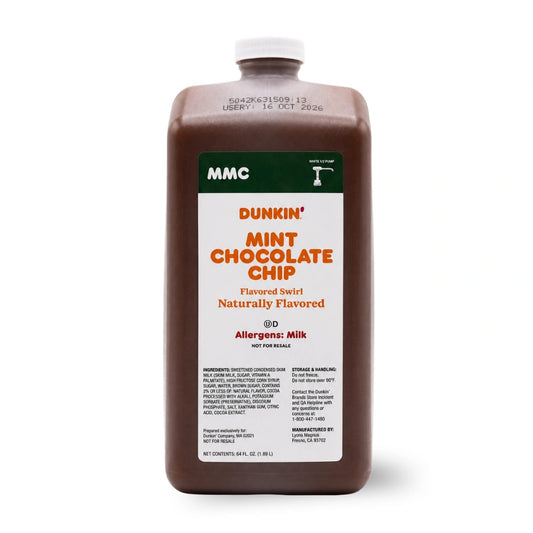 Dunkin’ Mint Chocolate Chip Swirl FRESH – 64 fl oz (1.89L)
