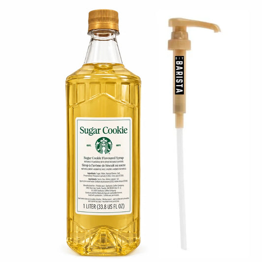 Starbucks Sugar Cookie Syrup with pump - 1 Liter (33.8 Fl Oz)