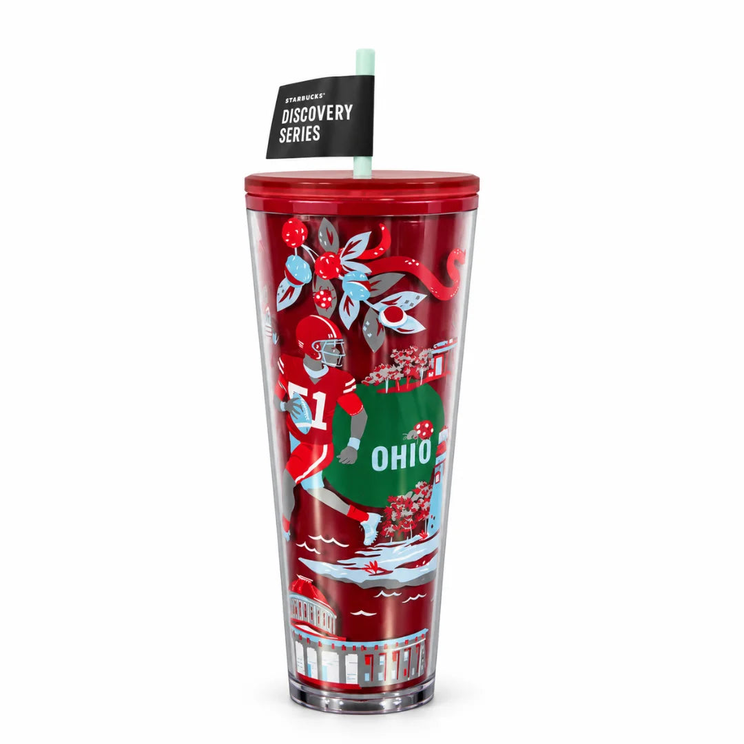 Starbucks Discovery Series Ohio Cold Cup with Straw – 24 oz