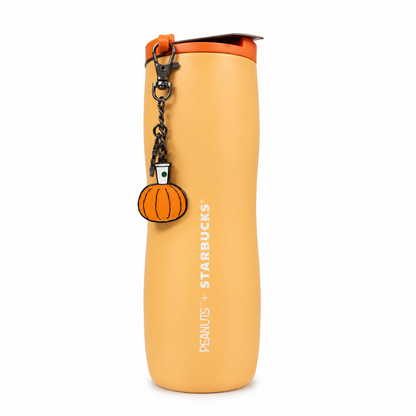 Snoopy Stainless Steel Festive Orange Tumbler – 16 Oz