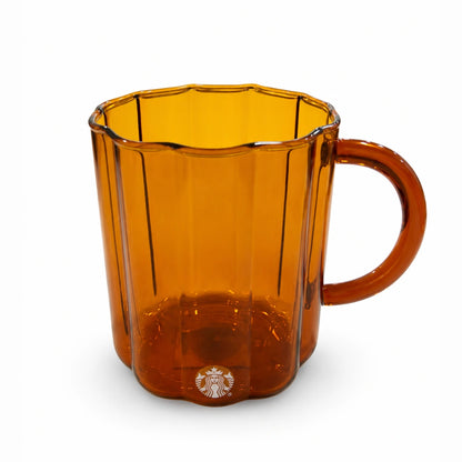 Starbucks Amber Pumpkin Glass Mug – 14 oz