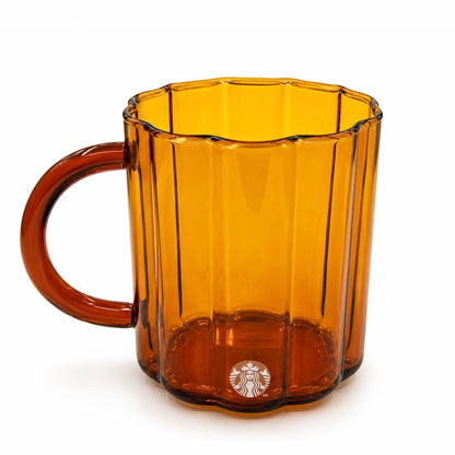 Starbucks Amber Pumpkin Glass Mug – 14 oz