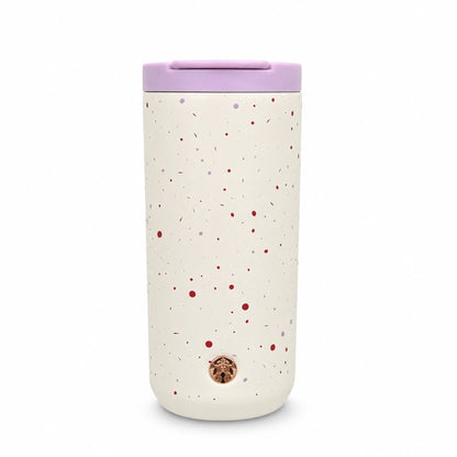 Starbucks Pumpkin Spice Latte Speckled Insulated Tumbler with Chain Charm – 12 oz