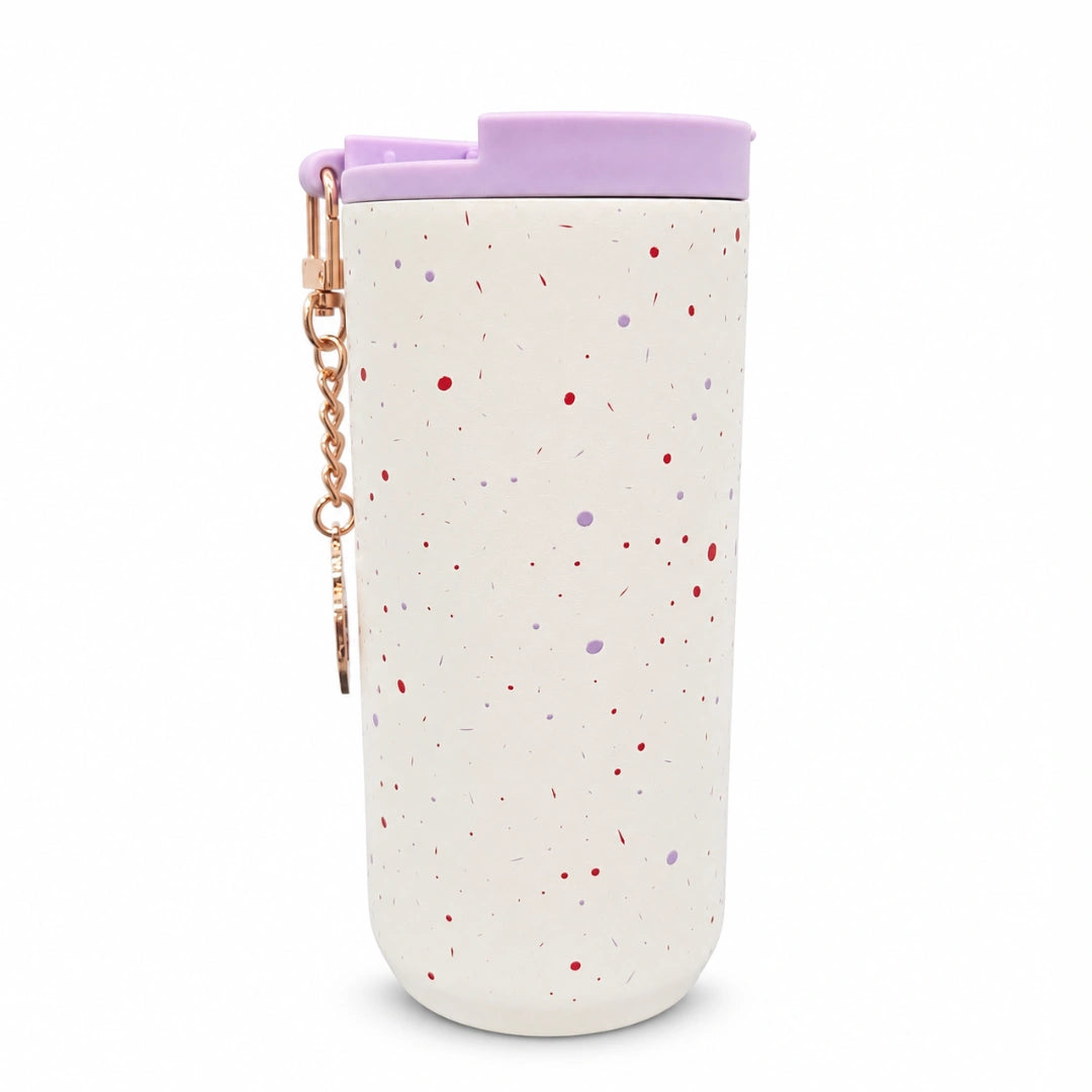 Starbucks Pumpkin Spice Latte Speckled Insulated Tumbler with Chain Charm – 12 oz