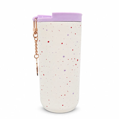 Starbucks Pumpkin Spice Latte Speckled Insulated Tumbler with Chain Charm – 12 oz