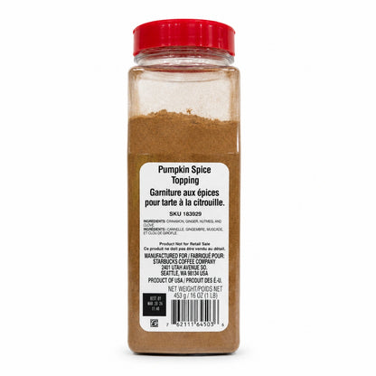 Starbucks Pumpkin Spice Topping – 16 oz (453g)