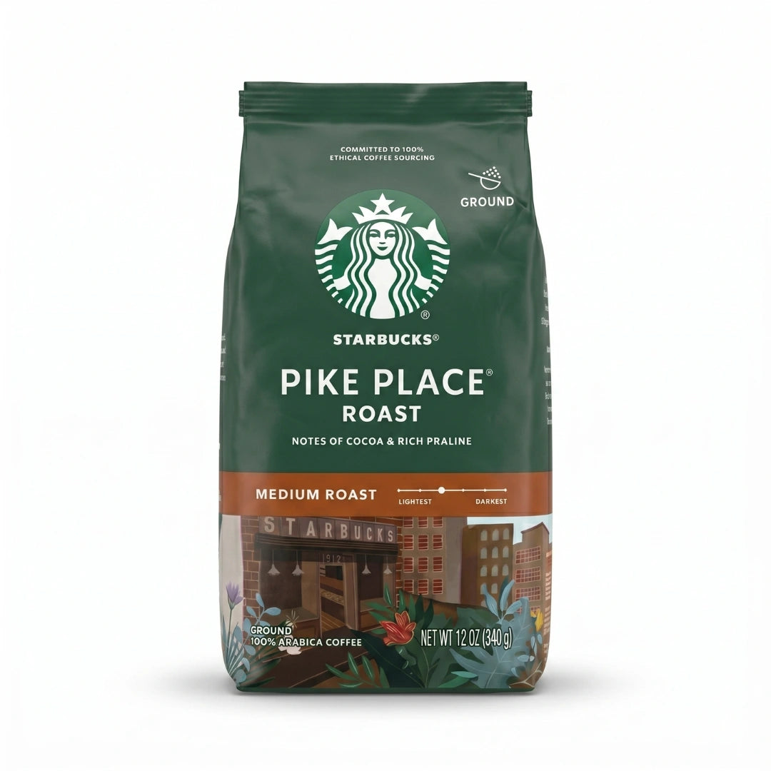 Starbucks Pike Place Roast Ground Coffee – Medium Roast 12 oz (340g)