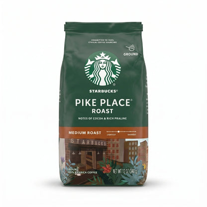 Starbucks Pike Place Roast Ground Coffee – Medium Roast 12 oz (340g)