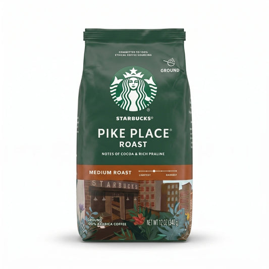 Starbucks Pike Place Roast Ground Coffee – Medium Roast 12 oz (340g)