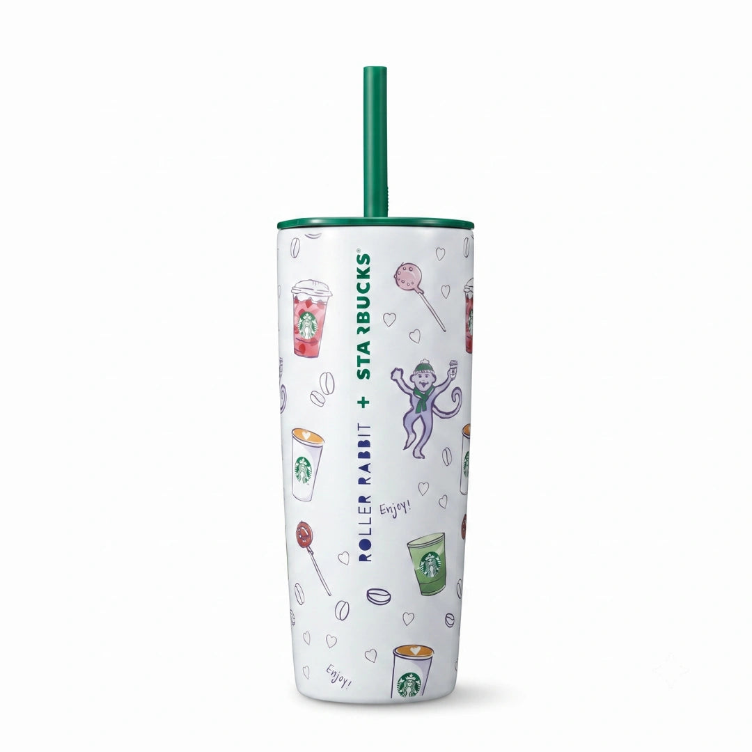Roller Rabbit + Starbucks Coffeehouse Bonanza 24 Oz Tumbler