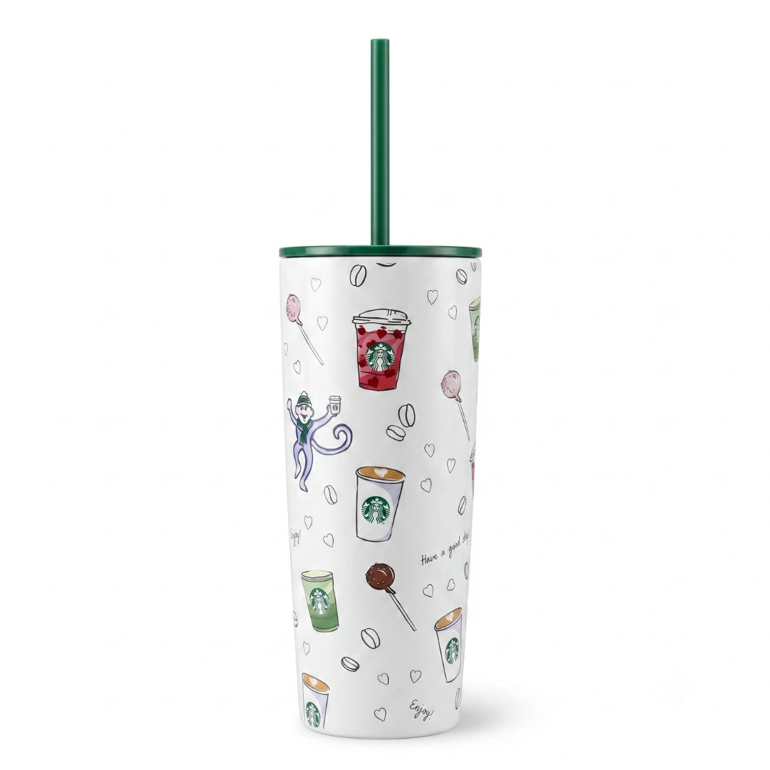 Roller Rabbit + Starbucks Coffeehouse Bonanza 24 Oz Tumbler