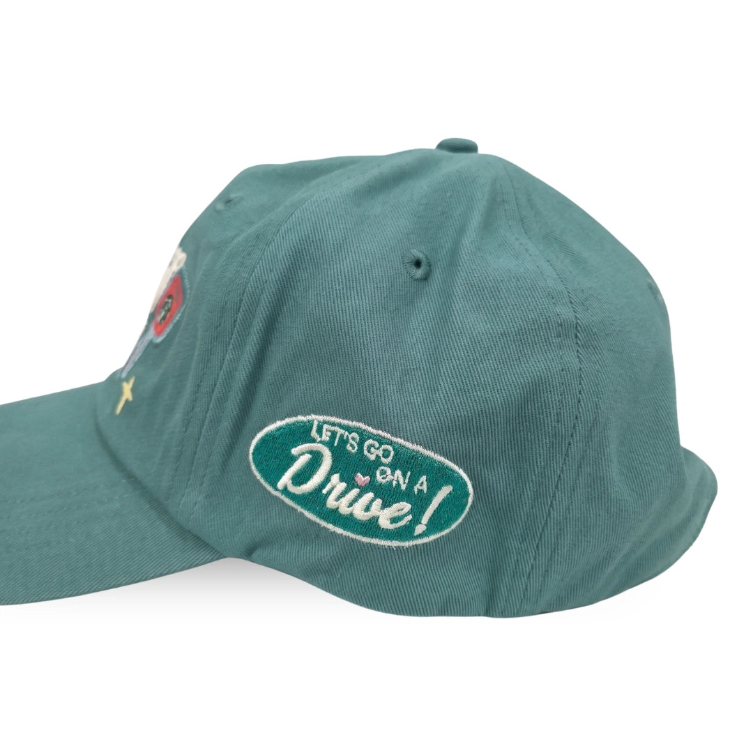 Starbucks × Dandy Worldwide Road Trip Embroidered Adjustable Cap – Green