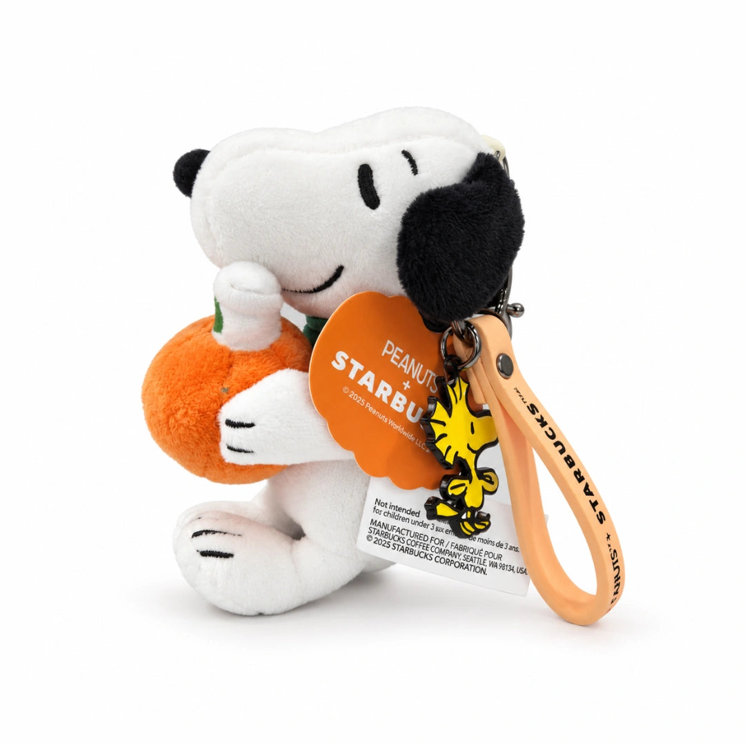 Peanuts x Starbucks Snoopy Pumpkin Plush Keychain – 2026