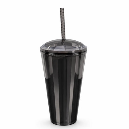 Starbucks Black Faceted Siren Cold Cup with Straw – 16 oz
