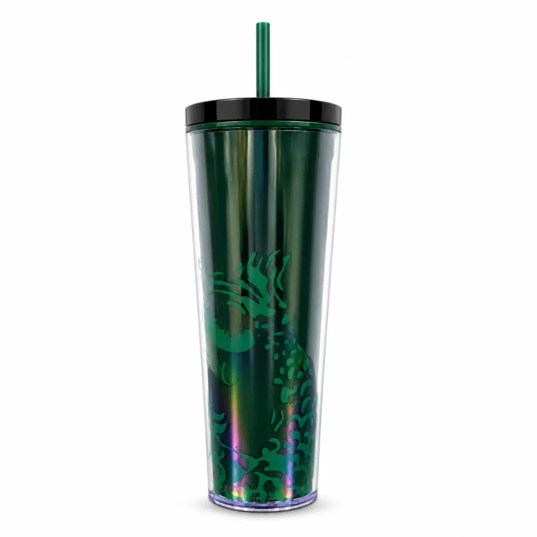 Starbucks 1971 Siren Green Cold Cup with Straw – 24 oz