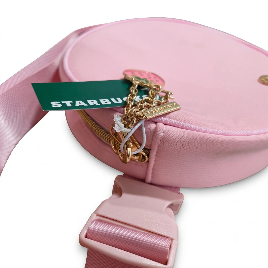 Starbucks Pink Strawberry Round Crossbody Bag – 2026 Collection