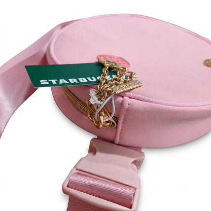 Starbucks Pink Strawberry Round Crossbody Bag – 2026 Collection